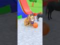Lion Sliding On Ramp | Long Slide Game | Animal Crossing Fountain | Zoova 3D