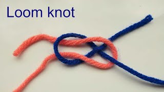 Loom knot/ Weaver's knot/  How to tie two threads in knitting