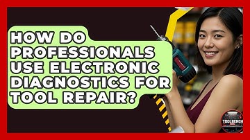How Do Professionals Use Electronic Diagnostics For Tool Repair? - ToolBench Pros