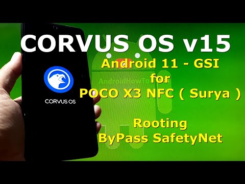 CORVUS-OS v15 Android 11 for POCO X3 NFC Surya - Root + Bypass SafetyNet