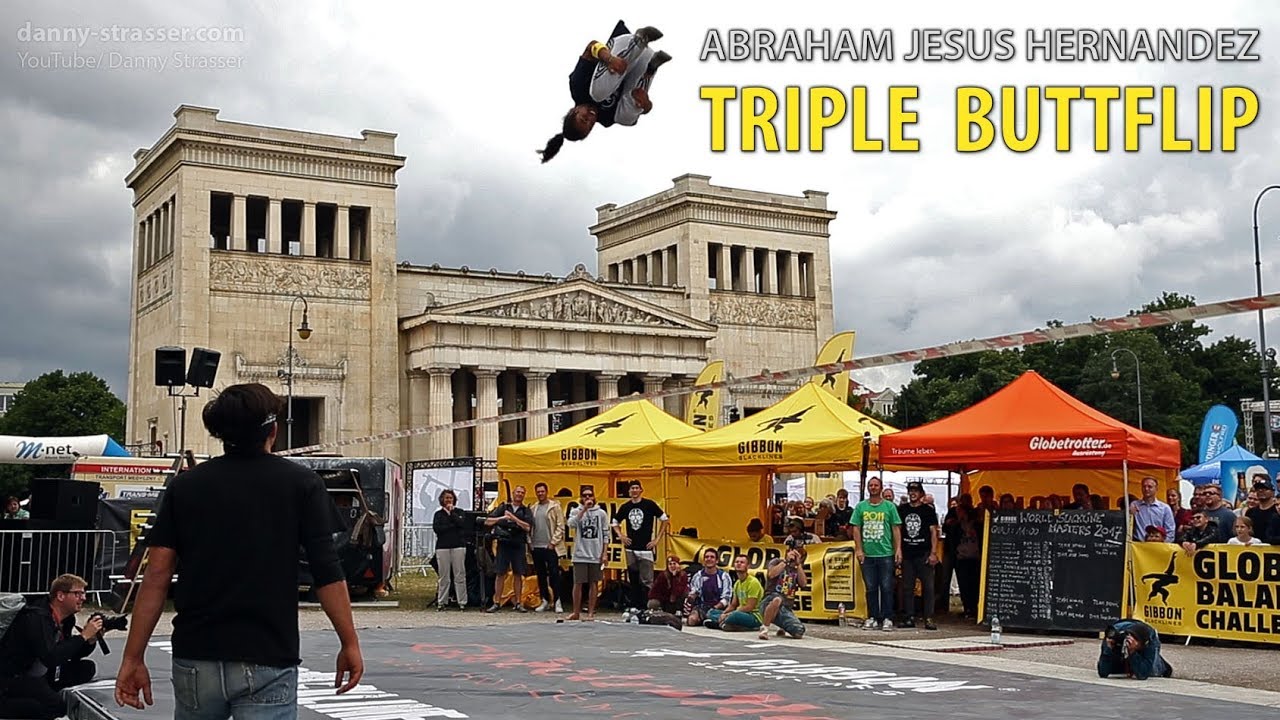 SLACKLINE TRIPLE BUTTFLIP - Abraham Jesus Hernandez