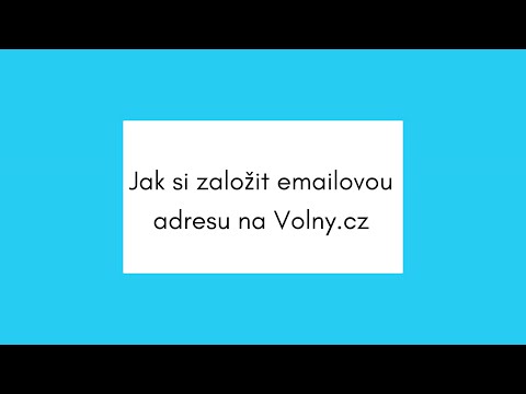 Video: Jak Napsat E-mailovou Adresu