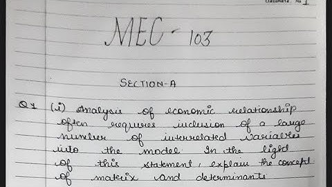 MEC 103 ENGLISH MEDIUM HANDWRITTEN ASSIGNMENT 2022-23 FOR PDF WHATSAPP ON 9354372788