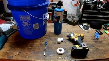 Adding a waterproof fitting to a 5 gallon bucket