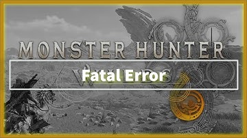 MONSTER HUNTER WILDS Game Fatal Error