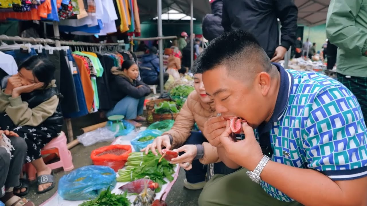 CÙNG CHỒNG ĐẾN CHỢ PHIÊN PHƯƠNG ĐỘ THƯỞNG THỨC ẨM THỰC ĐỘC ĐÁO | TUYÊN XINH GÁI