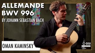 Bach's "Lute Suite In E Minor, BWV 996: Allemande" played by Oman Kaminsky on a Colin Van Aelbrouck