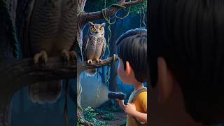 उल्लू रात में ही क्यों देख पाता है? 🦉🌙 इसका सच जानकर दिमाग घूम जाएगा 😨 #shorts