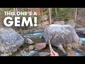 Amazing roadside creek fishing in the mountains tenkara fly fishing