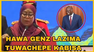 Genz Wachape Hadi Wakufe!Samia Suluhu speech Shoks Ruto in Tanzania  screenshot 2
