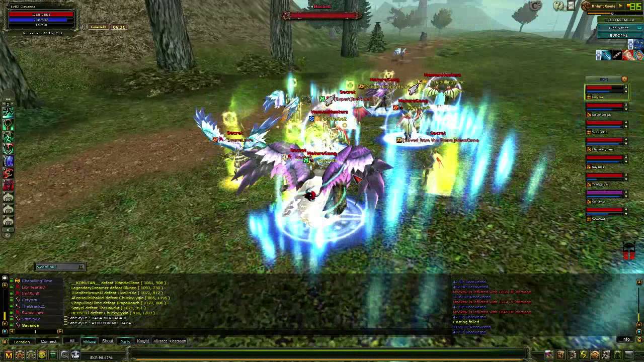 Knight Online - Party vs Pk movie - Kurian vs Secret