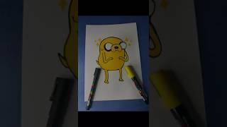 I tried drawing Jake the Dog!#adventuretime #kawaii #star #drawing #posca #poscaart #art #yellow