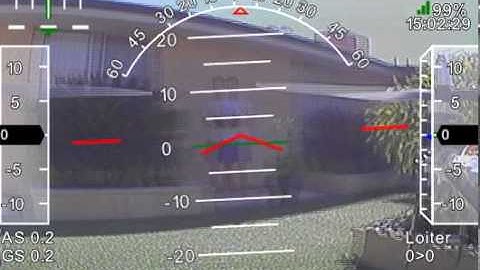 Hexacopter first flight with onboard cam