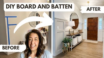 Beginner Board and Batten Wall DIY Tutorial - Box Molding Step by Step!