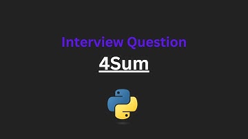 4Sum - Leetcode 18 - Python