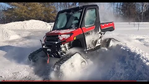2019 Polaris Ranger in DEEP snow