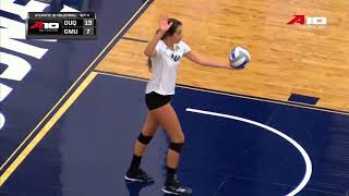 @DuqVB Delivers Coach Opperman 300th Victory in Win Over George Mason