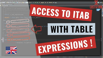 Access to Internal Tables with Table Expressions [english]