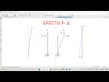 Análisis P delta en columnas - SAP 2000 V25