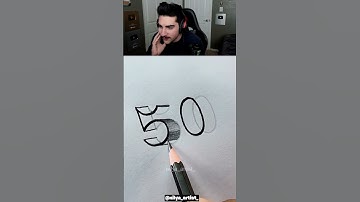 How to Draw Perfect 3D Numbers! 🤯