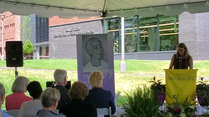 Heather Ricker.Billie Tisch CIS dedication speech