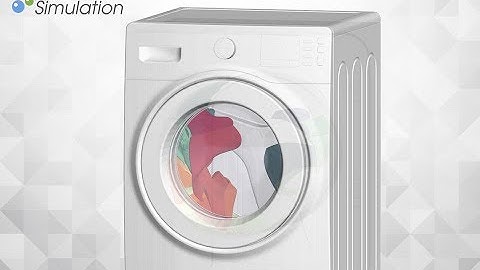 Washing drum DEM simulation with flexible textiles