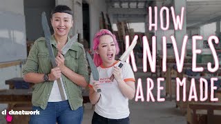 How Knives Are Made (Xiaxue and Rozz As Blacksmiths!) - Xiaxues Guide To Life: EP221