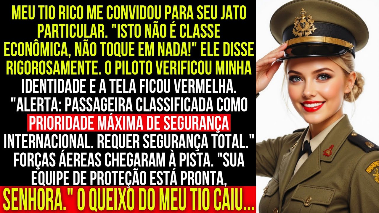 Meu tio rico tentou me humilhar em seu jato particular, até que caças F-22 apareceram pra me salvar…