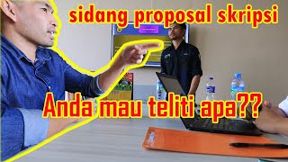 Dosen Milenial | Sidang Seminar Proposal Skripsi, buka bukaan rahasia pertanyaan - Full Video