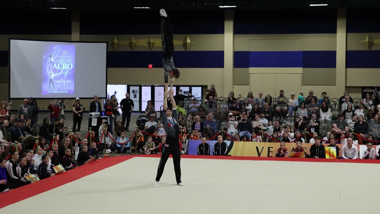 Yaroslav and Seva Ossolodkov's Combined Routine during the Opening Ceremony Vegas Acro Cup 2025