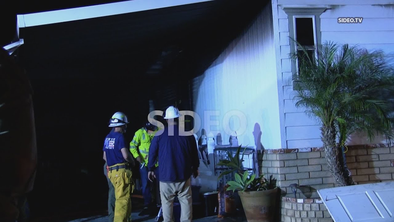 Person Critically Injured in Trailer Fire w/SOT - YouTube