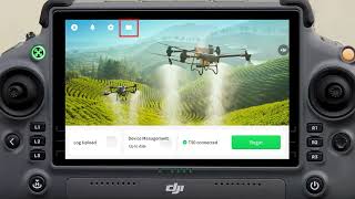 DJI Agras T100 Remote Controller Interface Introduction | Landrone Dealer Okanagan, Interior & BC
