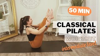 CLASSICAL PILATES MAT FLOW | 30 Min | Full Body | No equipment | Intermediate Level