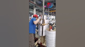 2500kVA transformer windings assembled onto the core
