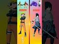 🧡Naruto vs 💙Sasuke  comprehension #naruto #sasuke #kakashi #shorts #trending #narutoshippuden#itachi