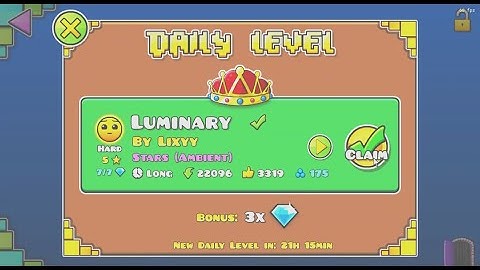 Geometry Dash | Luminary, By Lixyy [Daily Level]