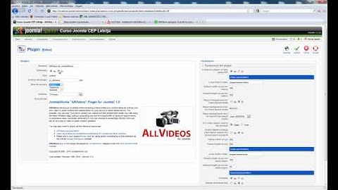 Instalación del plugin Allvideos en Joomla 1.5