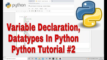 DataTypes and Variables in Python | Python Tutorial #2