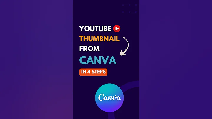 4 steps to create YouTube thumbnail in Canva ☺️ #shorts #thumbnail #canva