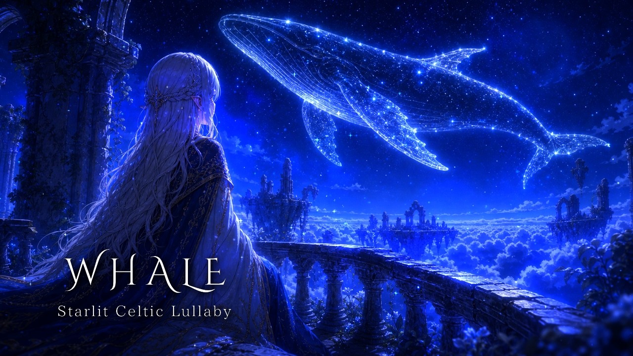 The Starlight Whale | Soft Celtic Fantasy Music Among Floating Ruins