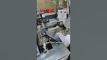 Fully automatic zipper puller threading machine#machine #automatic #factory#zippers #mulong #sewing