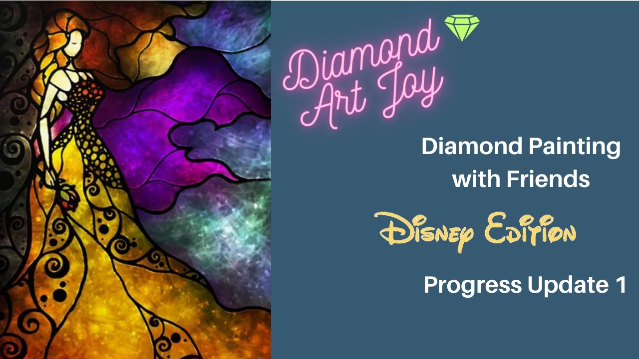Diamond Painting With Friends Disney Progress (1) YouTube