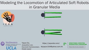 ICRA 2023: Presentation of Yayun Du on Modeling the Locomotion of Soft Robots in Granular Medium