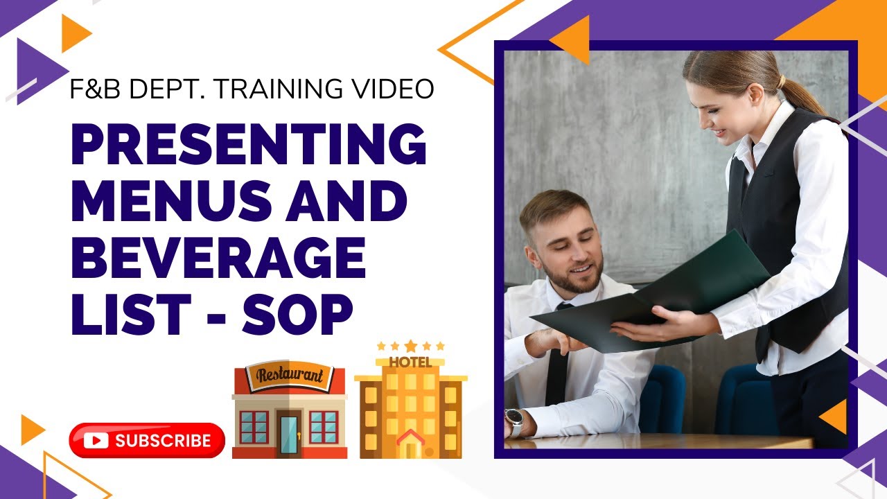Presenting Menus And Beverage List SOP Training Presentation - YouTube