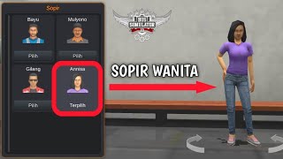 Cara Mudah Beli dan Pekerjakan Sopir Wanita | Bus Simulator Indonesia (BUSSID) screenshot 5
