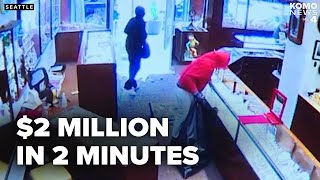 Download Lagu Robbery crew hits Seattle jewelry store for $2 million in watches, jewels MP3 Download Lagu Robbery crew hits Seattle jewelry store for $2 million in watches, jewels MP3