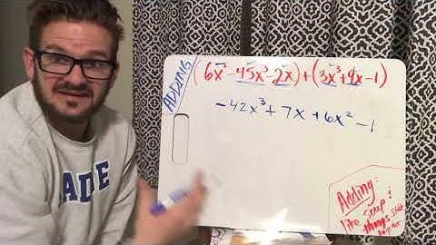 6.1 Adding and Subtracting Polynomials