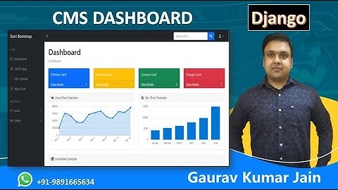 Django CMS Dashboard with CRUD and File Upload options