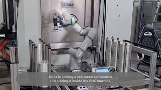 GoFa machine tending application CNC machine