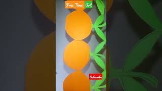 Orange Fruit Paper Cutting Craft